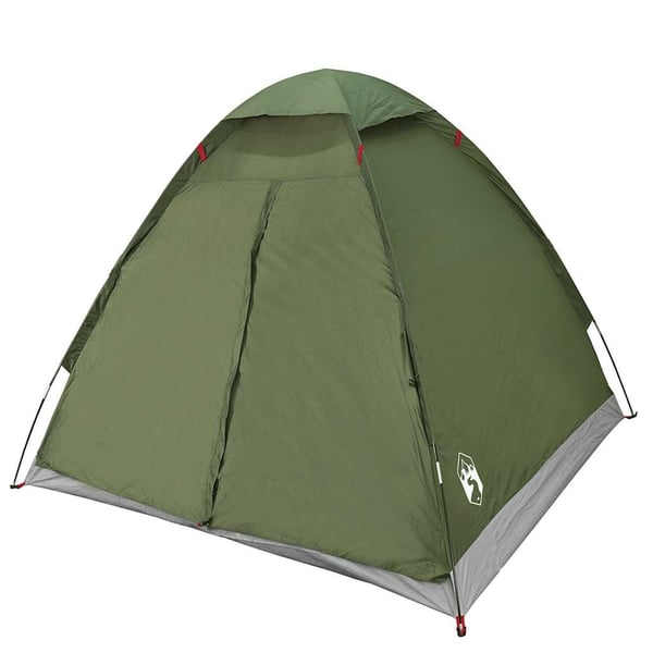 vidaXL Kuppeltelt for camping 2 personer olivengrønn vanntett