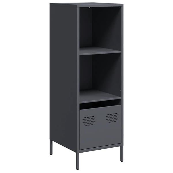 vidaXL skab 35x39x103,5 cm stål antracitgrå