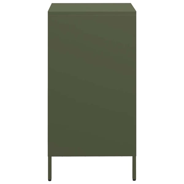 vidaXL skab 35x39x73,5 cm koldvalset stål olivengrøn