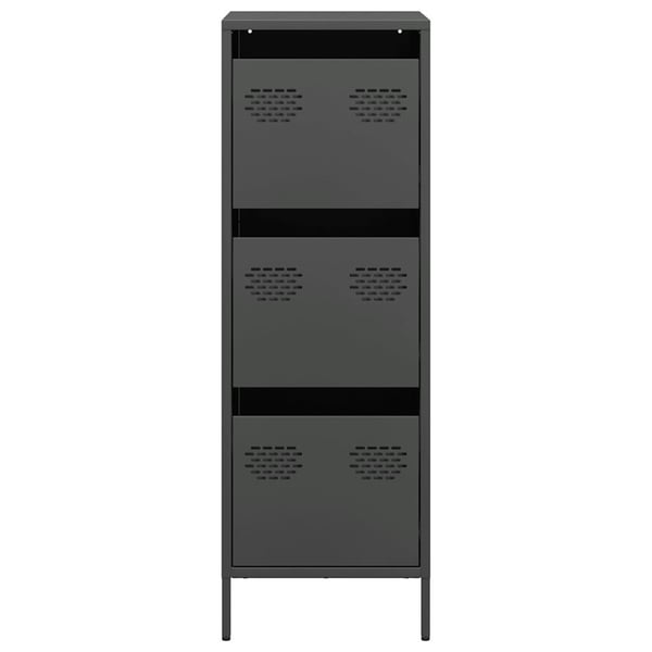 vidaXL skab 35x39x103,5 cm stål sort