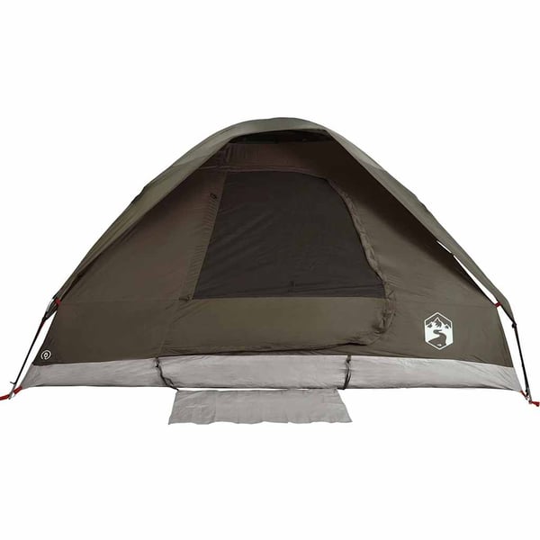 vidaXL Kuppeltelt for camping 4 personer brun vanntett