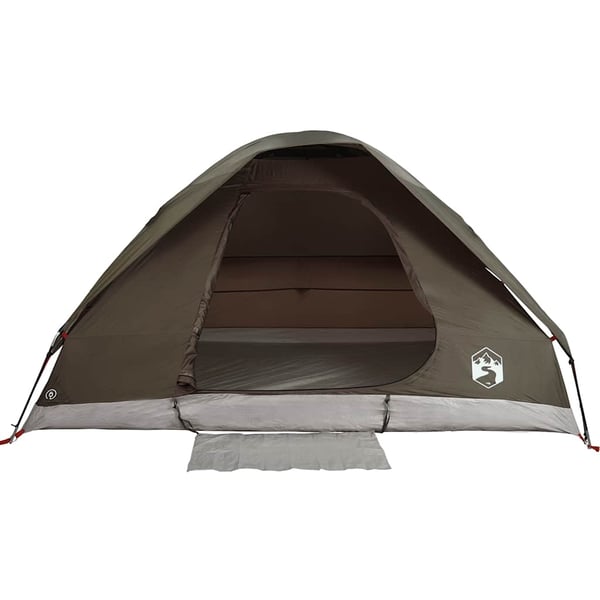 vidaXL Kuppeltelt for camping 4 personer brun vanntett