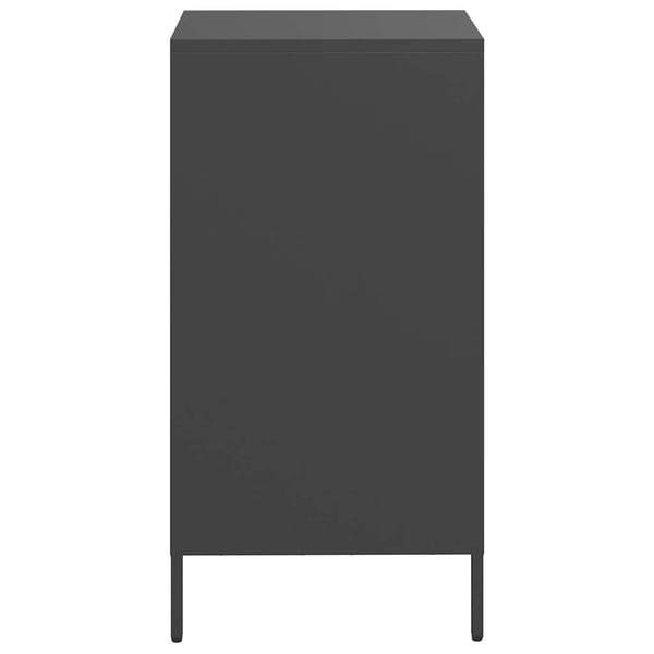 vidaXL skænk 35x39x73,5 cm koldvalset stål sort