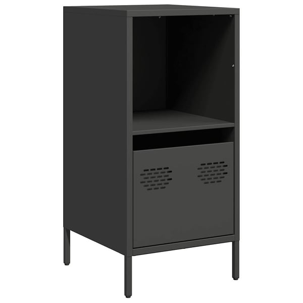 vidaXL Senkki musta 35x39x73,5 cm kylmävalssattu teräs