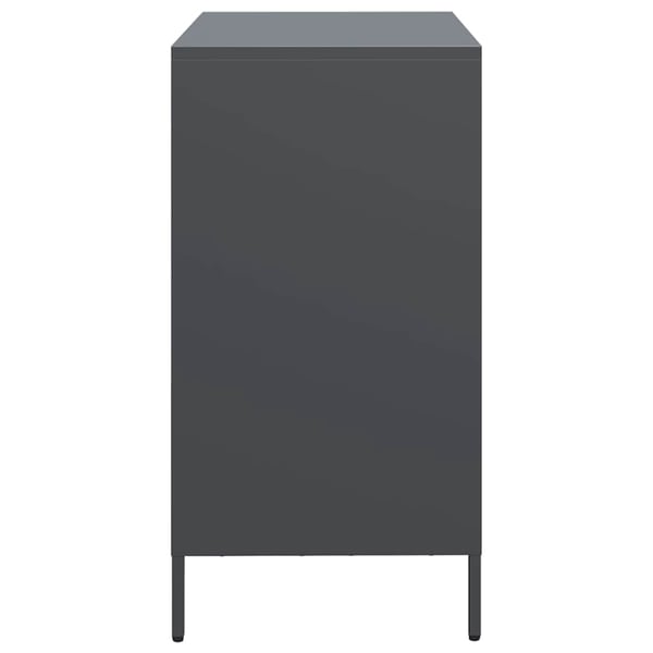 vidaXL Skjenk antrasitt 68x39x73,5 cm kaldvalset stål