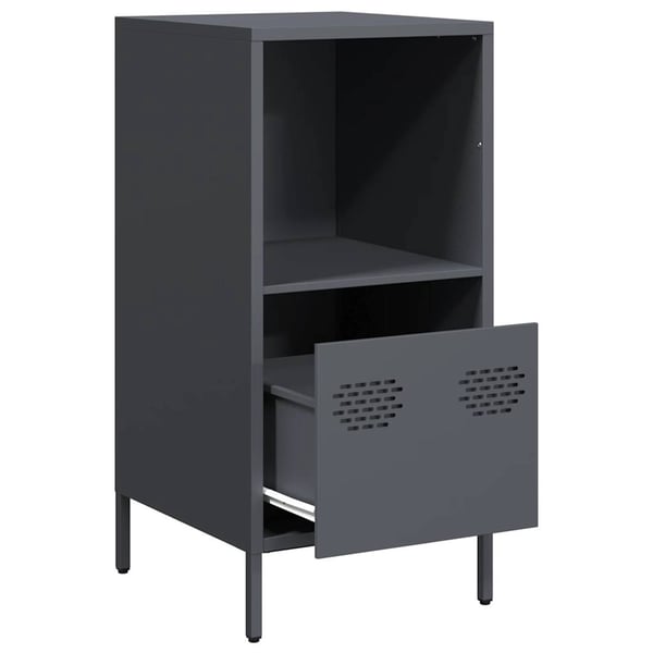 vidaXL Skjenk antrasitt 35x39x73,5 cm kaldvalset stål
