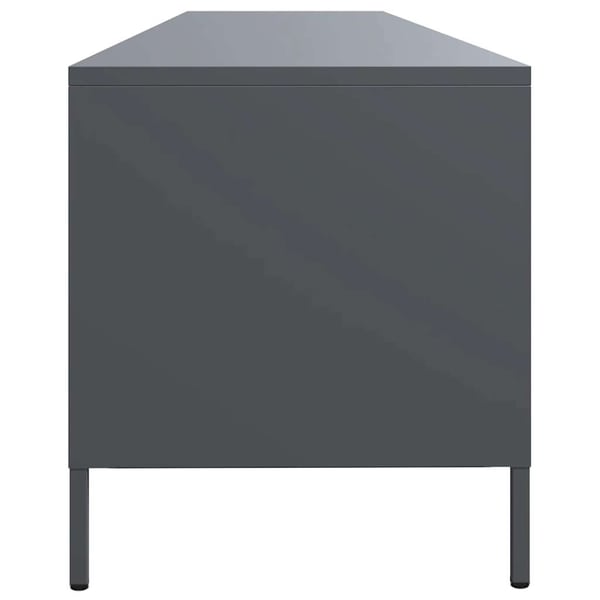 vidaXL TV-benk antrasitt 202x39x43,5 cm kaldvalset stål