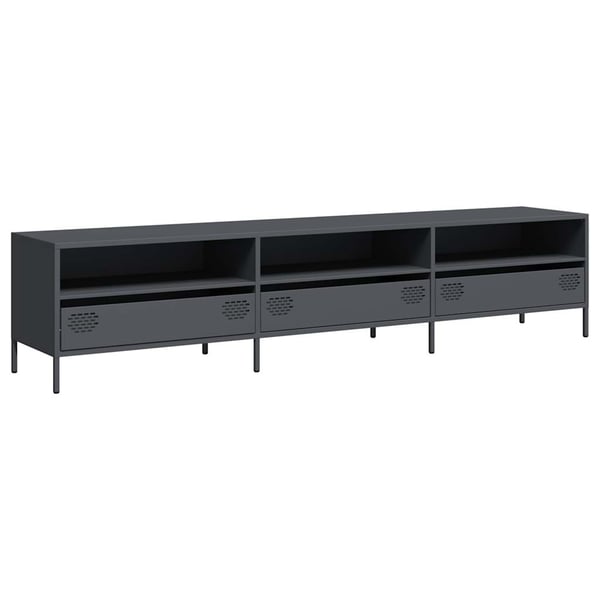 vidaXL TV Kaappi Antrasiitti 202x39x43,5 cm Kylmävalssattu teräs