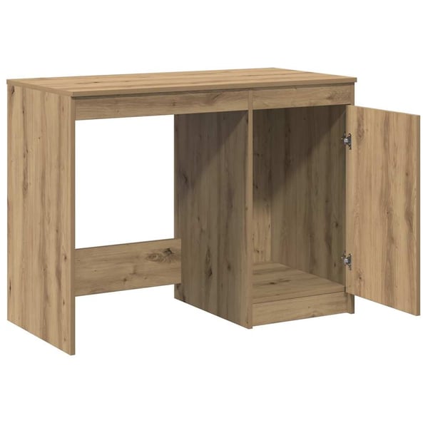 vidaXL Skrivebord artisan eik 100x50x76 cm konstruert tre