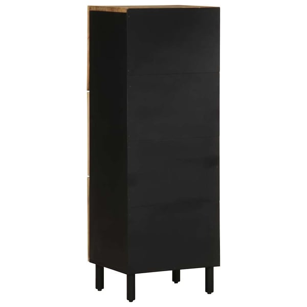 vidaXL Sideskap 40x33,5x110 cm grovt heltre mangotre