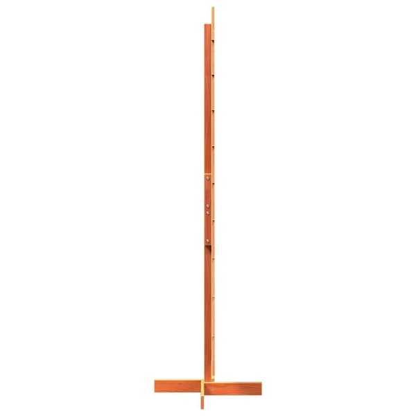 vidaXL Juletre av tre til pynt voksbrun 180 cm heltre furu