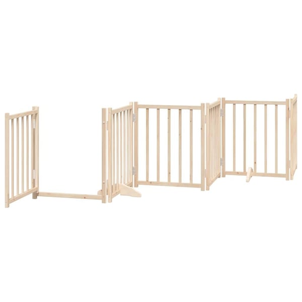 vidaXL Hundeport sammenleggbar 9 paneler 450 cm poppeltre