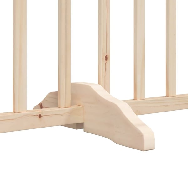 vidaXL Hundeport sammenleggbar 8 paneler 640 cm poppeltre