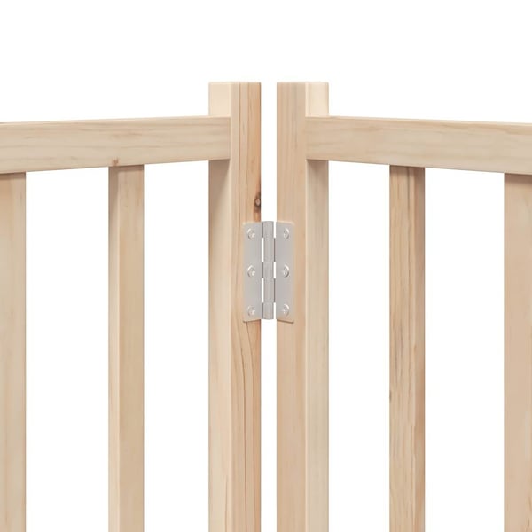 vidaXL Hundeport sammenleggbar 15 paneler 750 cm poppeltre