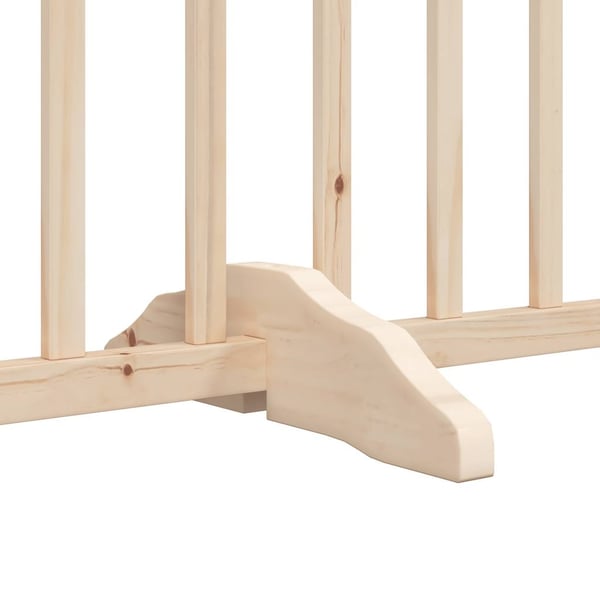 vidaXL Hundeport sammenleggbar 15 paneler 750 cm poppeltre