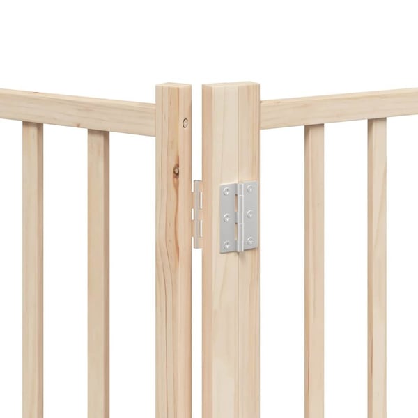 vidaXL Hundeport sammenleggbar 6 paneler 480 cm poppeltre