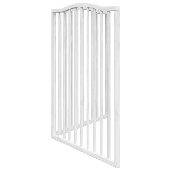 vidaXL hundelåge 2 paneler 160 cm foldbar poppeltræ hvid