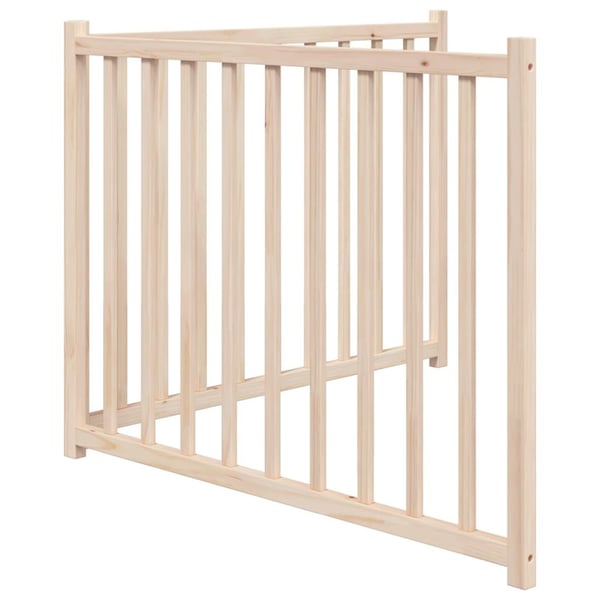vidaXL Hundeport sammenleggbar 2 paneler 160 cm heltre gran