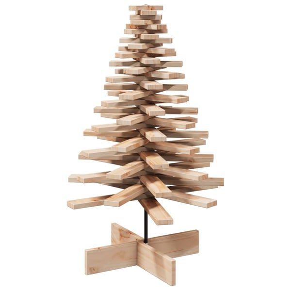 vidaXL Juletre av tre til pynt 100 cm heltre furu