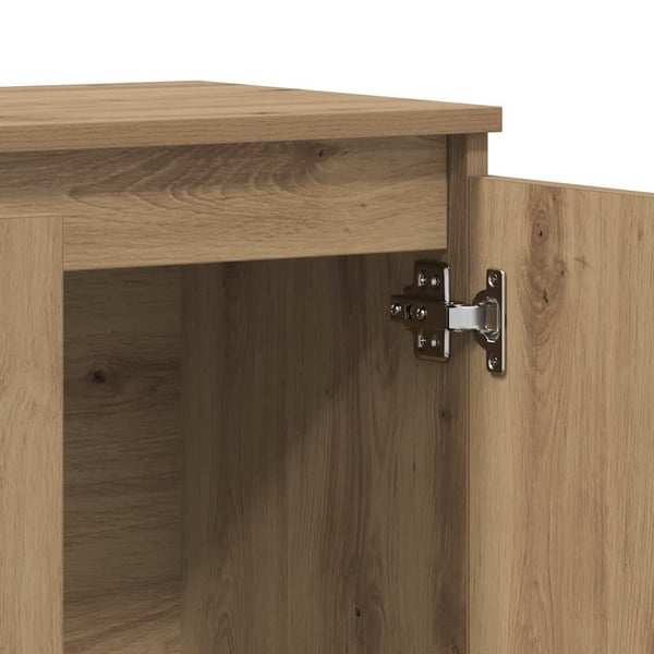 vidaXL Skjenk artisan eik 102x35x70 cm konstruert tre