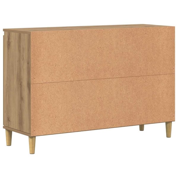 vidaXL Skjenk artisan eik 102x35x70 cm konstruert tre