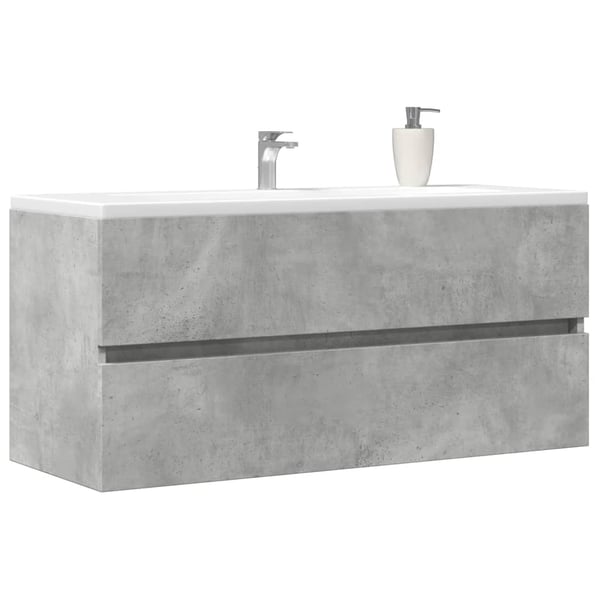 vidaXL Servantskap betonggrå 100x38,5x45 cm sponplate