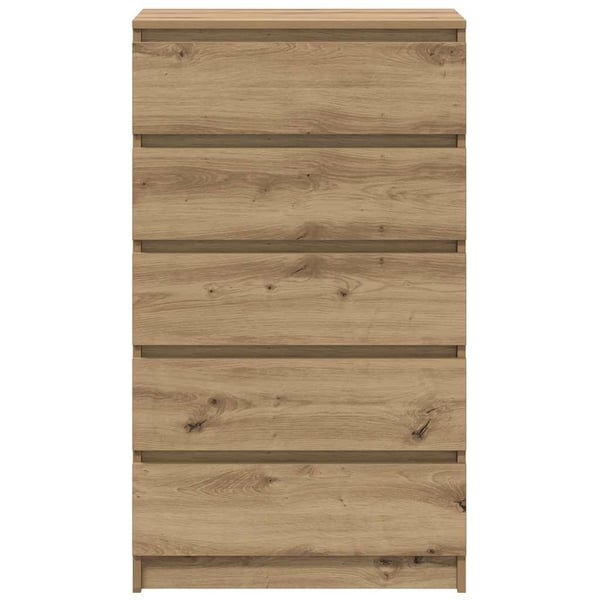 vidaXL kommode 60x36x103 cm konstrueret træ kunsteg