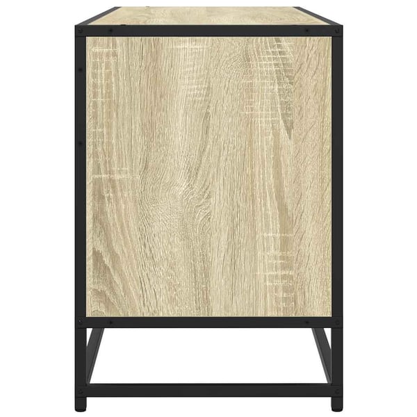 vidaXL TV-benk sonoma eik 100x35x50 cm konstruert tre og metall