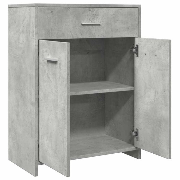 vidaXL Baderomsskap betonggrå 60x33x80 cm sponplate