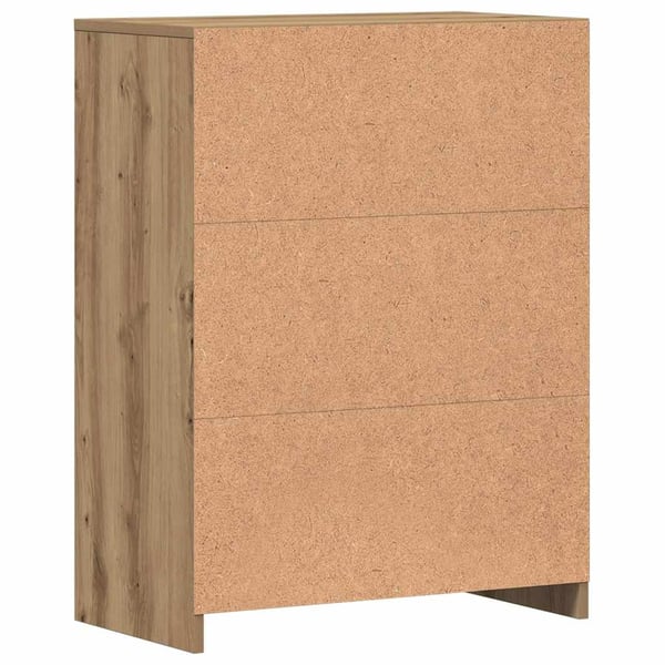 vidaXL badeværelsesskab 60x33x80 cm konstrueret træ kunsteg