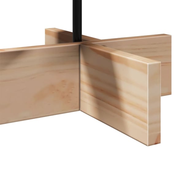 vidaXL Juletre av tre til pynt 60 cm heltre furu