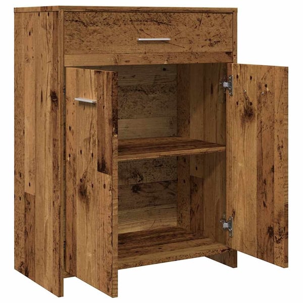 vidaXL Baderomsskap gammelt tre 60x33x80 cm konstruert tre