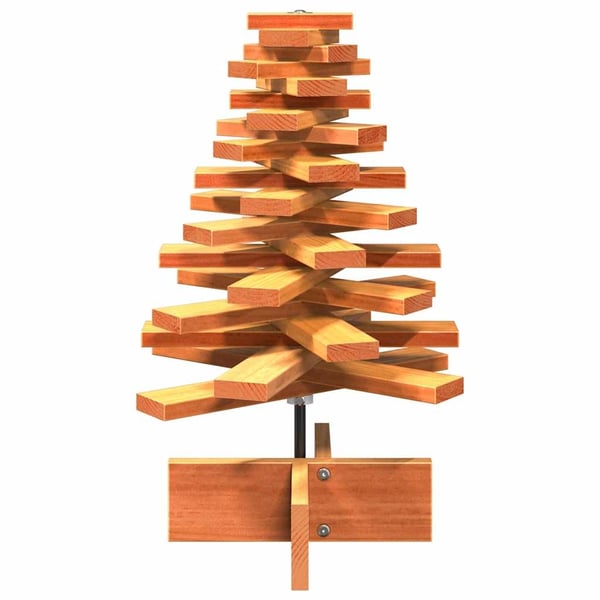 vidaXL Juletre av tre til pynt voksbrun 60 cm heltre furu