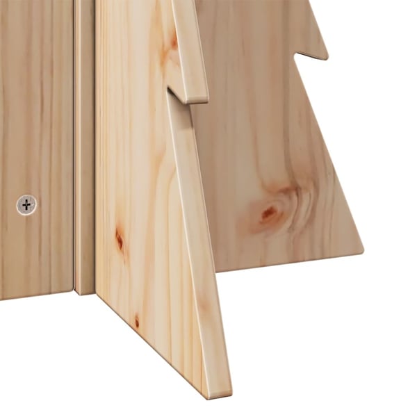 vidaXL Juletre av tre til pynt 69,5 cm heltre furu