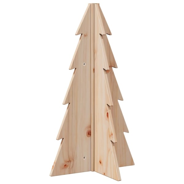 vidaXL Juletre av tre til pynt 69,5 cm heltre furu