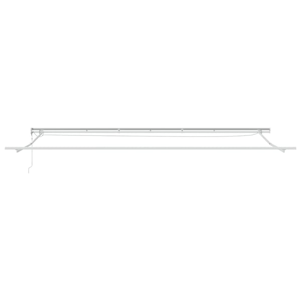 vidaXL Automatisk uttrekkbar markise LED antrasitt og hvit 600x300 cm