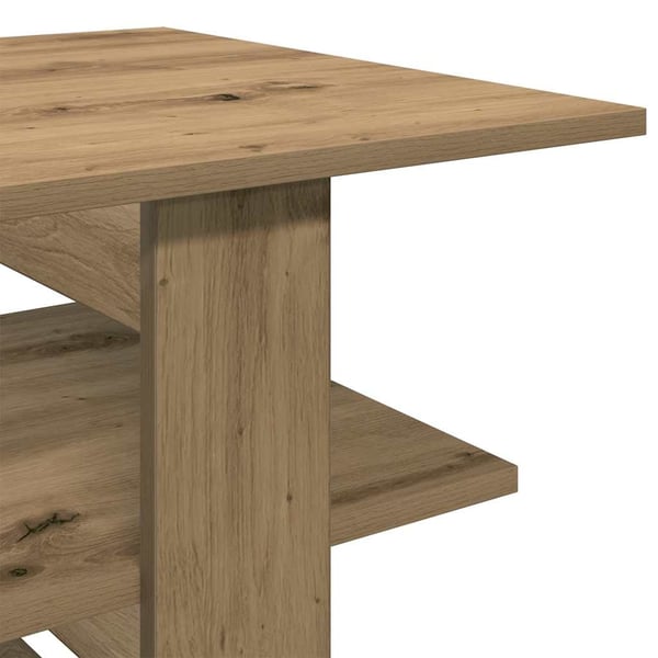 vidaXL Salongbord artisan eik 102x55x42 cm konstruert tre