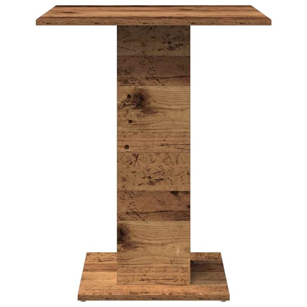 vidaXL Bistropöytä vanhaa puuta 60x60x75 cm lastulevy
