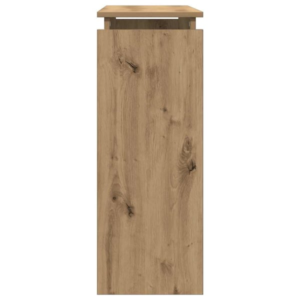 vidaXL Konsollbord artisan eik 80x30x80 cm konstruert tre