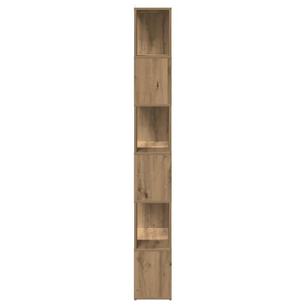 vidaXL Bokhylle/romdeler artisan eik 60x24x186 cm
