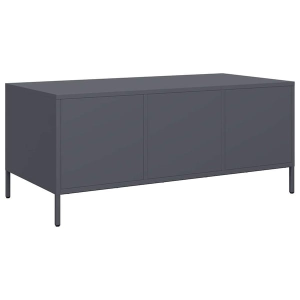 vidaXL sofabord 101,5x50x43,5 cm koldvalset stål antracitgrå