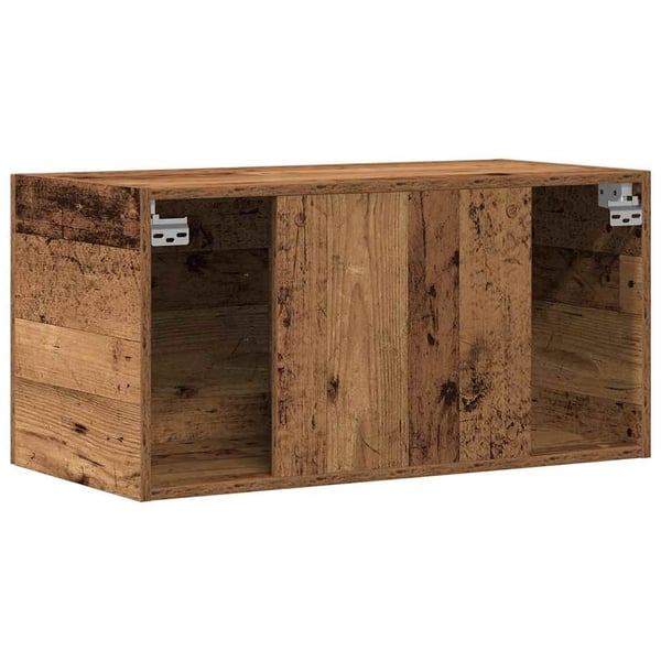vidaXL Seinäkaappi vanha puu 80x39x40 cm teknillinen puu