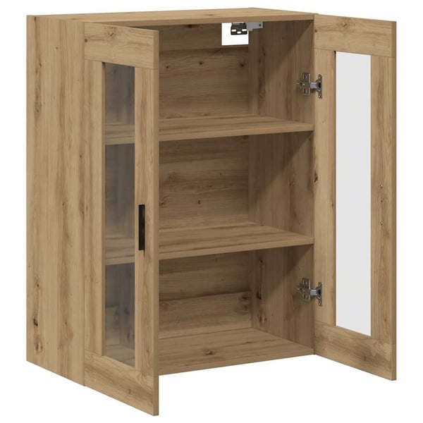 vidaXL Veggskap artisan eik 69,5x34x90 cm