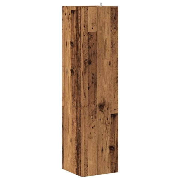vidaXL Kulmakaappi vanhaa puuta 33x33x132 cm lastulevy