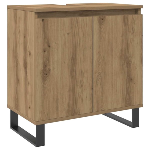 vidaXL Baderomsskap artisan eik 58x33x60 cm konstruert tre