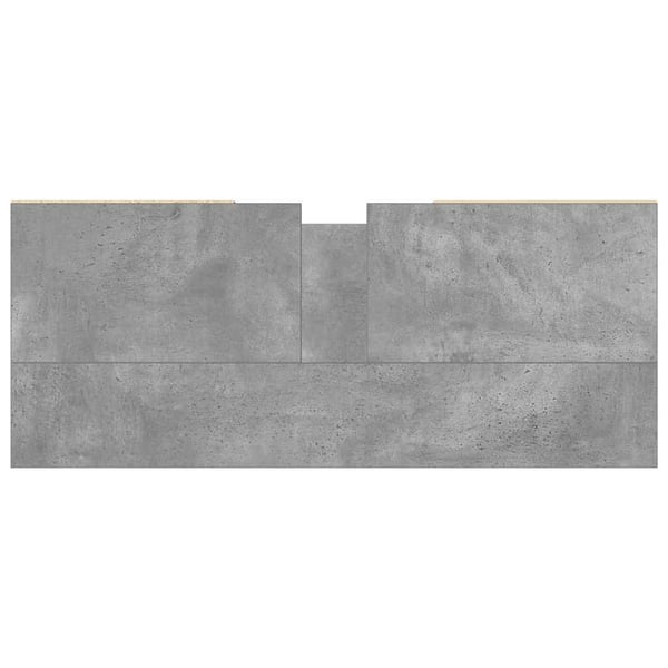 vidaXL badeværelsesskab 80x33x60 cm konstrueret træ betongrå