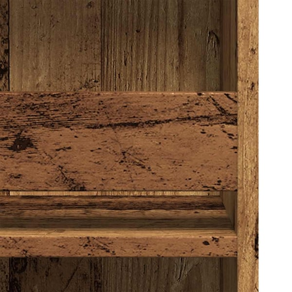 vidaXL Barbord med oppbevaring gammelt tre 102x50x103,5 cm