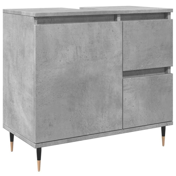 vidaXL Baderomsskap betonggrå 65x33x60 cm konstruert tre