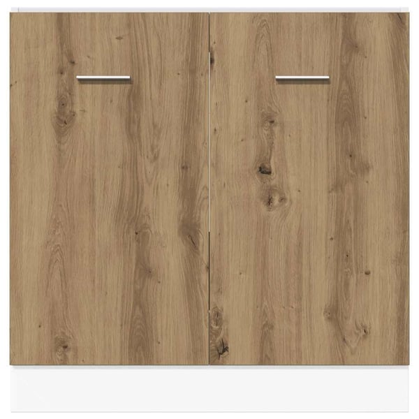 vidaXL Underskåp för diskho “Lyon” artisan ek 80x46x81,5 cm