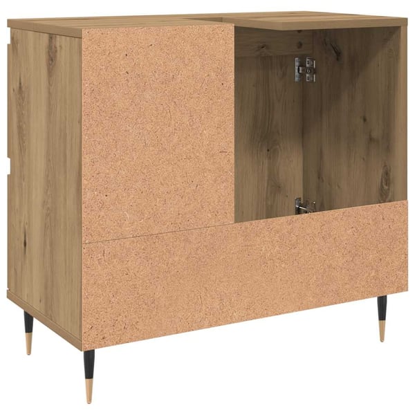 vidaXL Baderomsskap artisan eik 65x33x60 cm konstruert tre